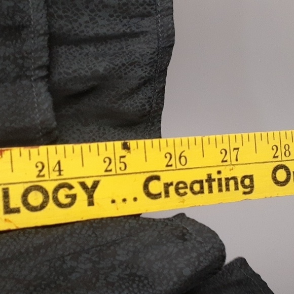 A New Day Charcoal Gray Pirate Bell Sleeve V-Neck Blouse - Picture 5 of 8